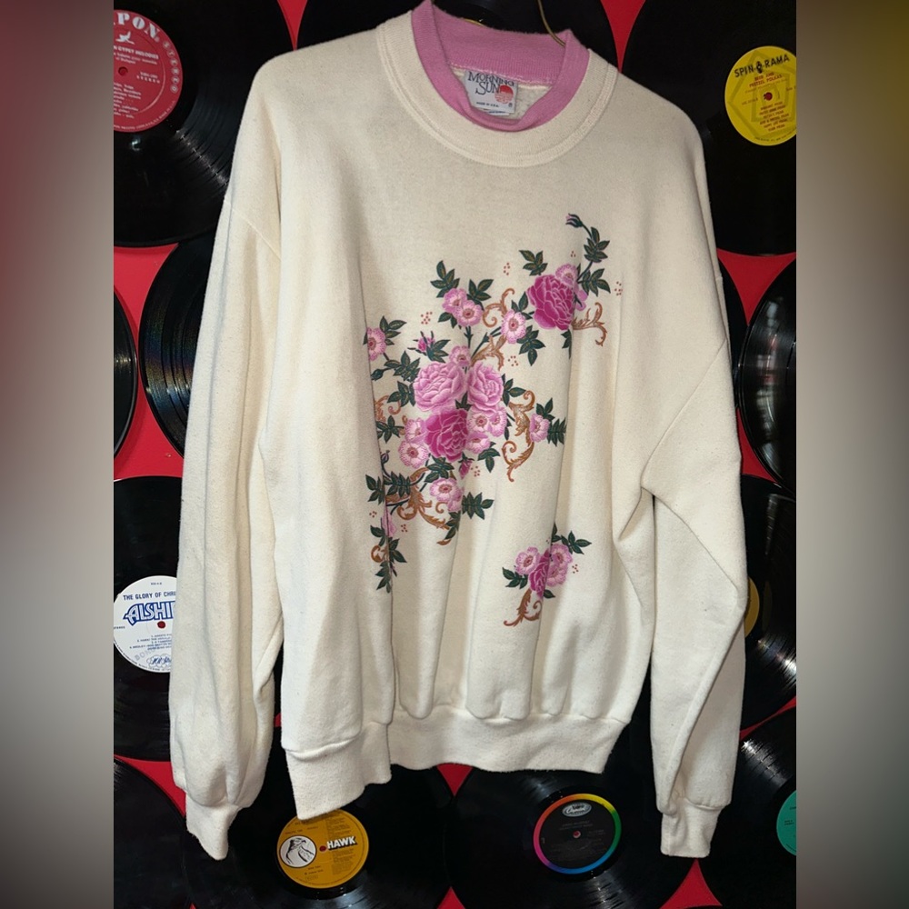 Floral Morning sun sweater